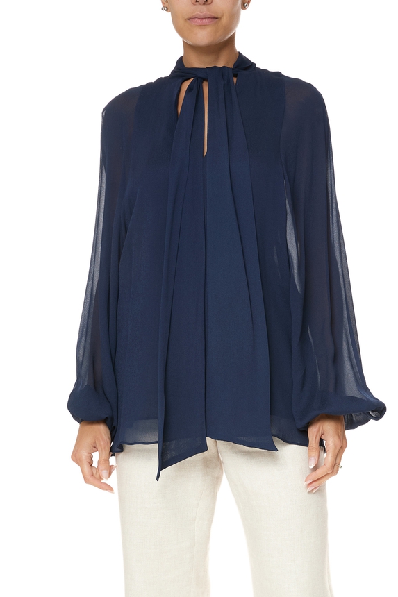 Blusa Viscose Azul - DG76045 Le Lis Blanc