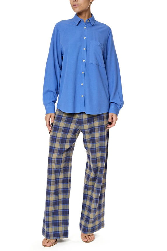 Blusa Viscose Azul - DG76146 Curadoria Dress & Go