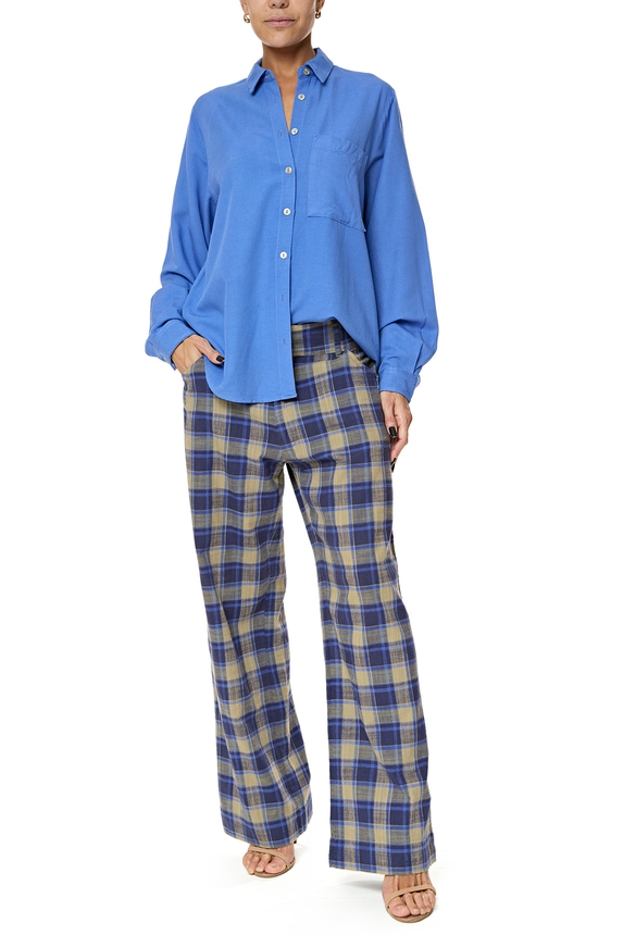 Blusa Viscose Azul - DG76146 Curadoria Dress & Go