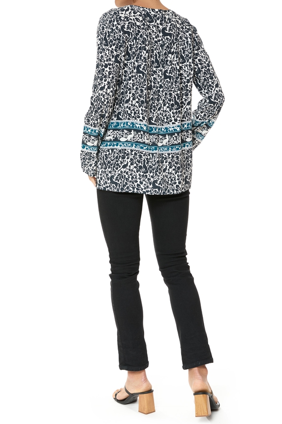 Blusa Viscose Estampado - DG75860 Ann Taylor