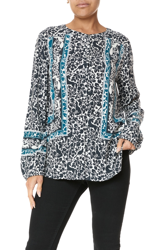 Blusa Viscose Estampado - DG75860 Ann Taylor