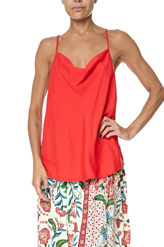 Blusa Viscose Vermelho - DG76478 Curadoria Dress & Go