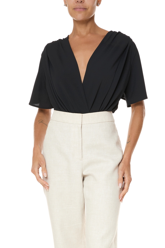 Body Malha Preto - DG76037 Zara