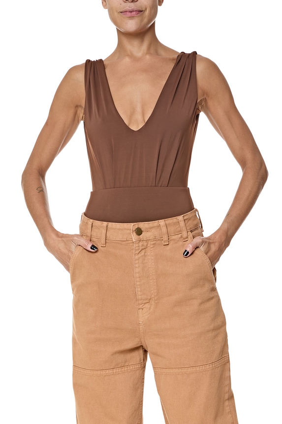 Body Neoprene Marrom - DG76652 Curadoria Dress & Go