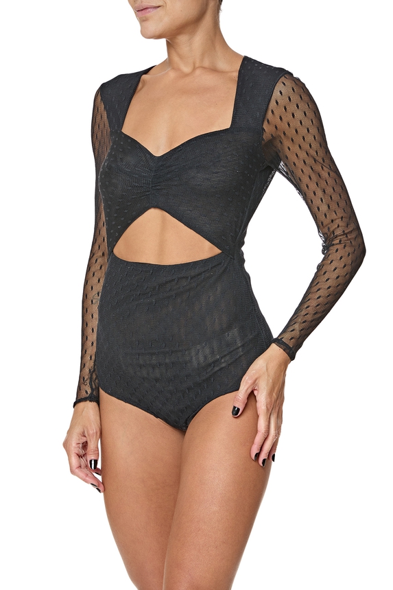 Body Tule Preto - DG76411 Iorane