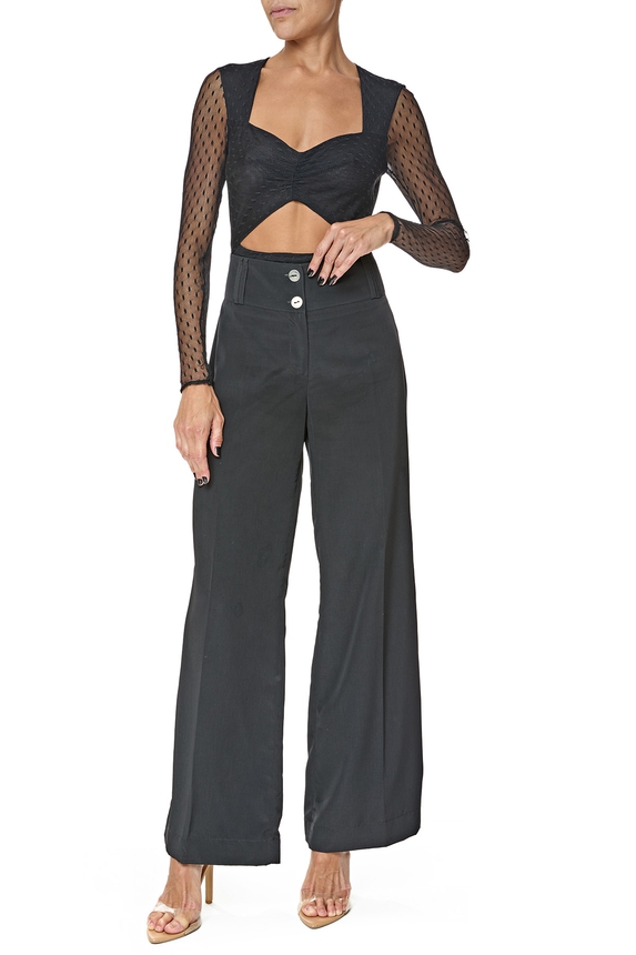 Body Tule Preto - DG76411 Iorane