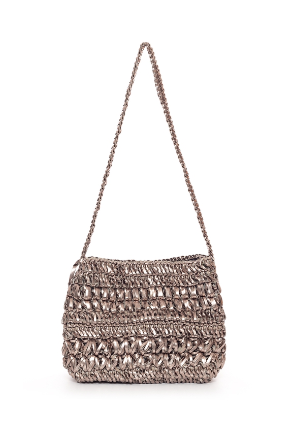 Bolsa Couro Prata - DG70598 Paula Ferber