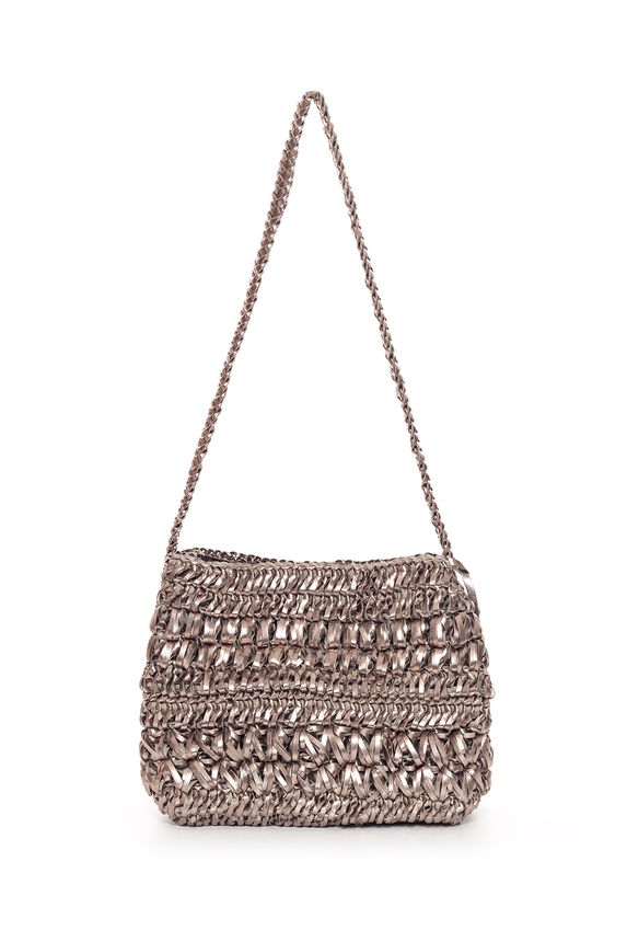 Bolsa Couro Prata - DG70598 Paula Ferber