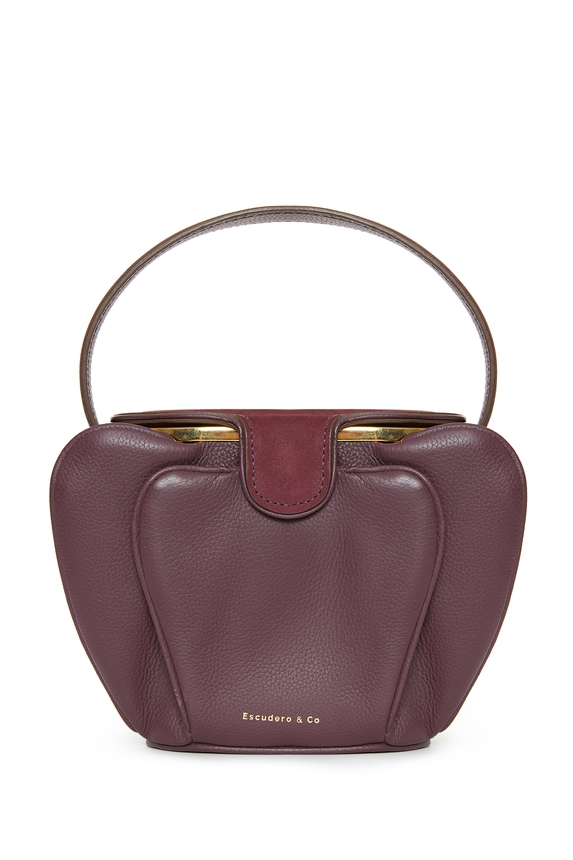 Bolsa Couro Roxo - DG76002 Escudero & Co