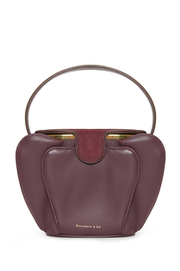 Bolsa Couro Roxo