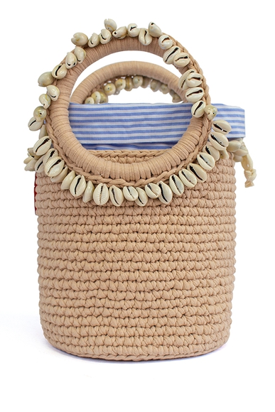 shell wicker bolsa