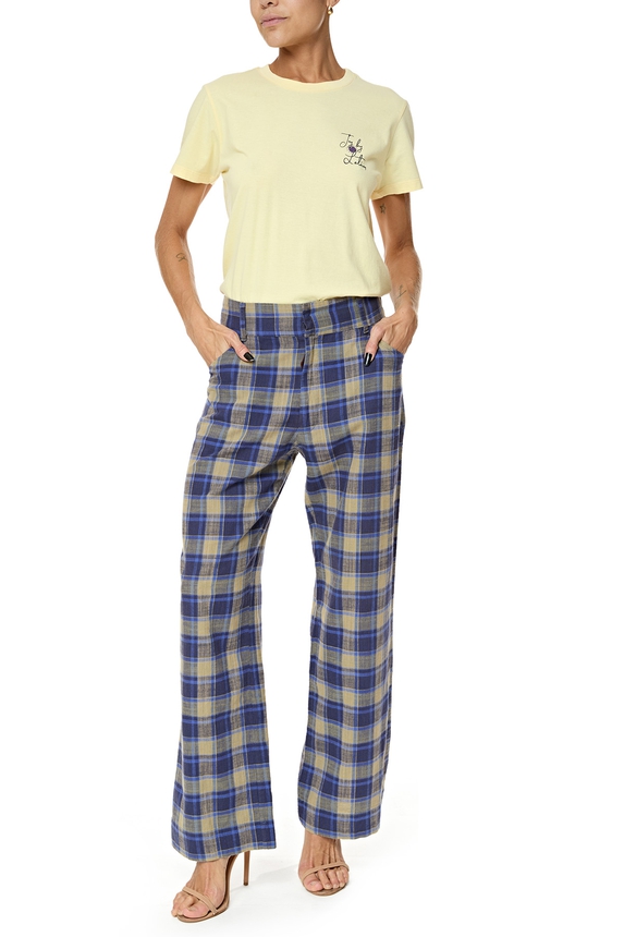 Calça Algodão Estampado - DG76121 Mixed