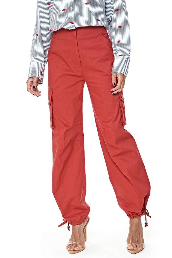 Calça Algodão Marrom - DG76603 Nati Vozza ByNV