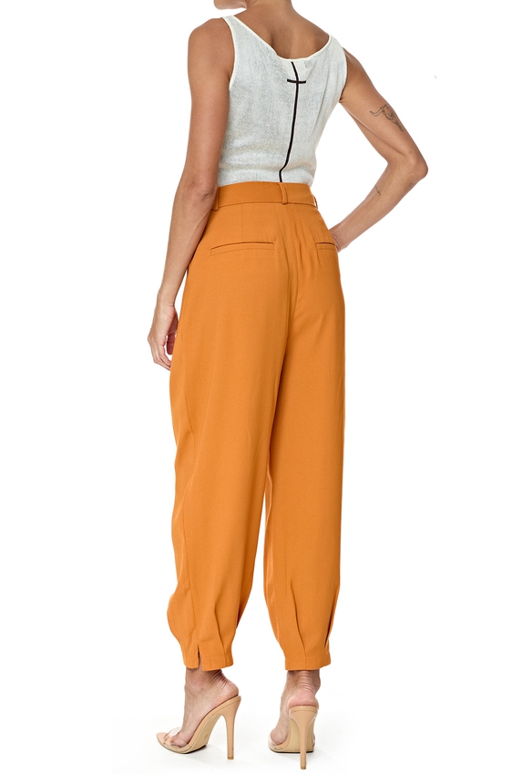 Calça Crepe Laranja - DG76662 Clemence Clothing