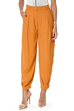 Calça Crepe Laranja