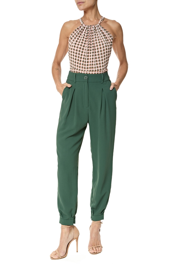 Calça Crepe Verde - DG76330 Hering + NV
