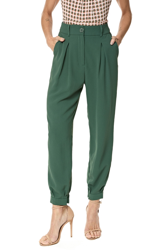 Calça Crepe Verde - DG76330 Hering + NV