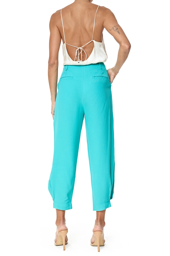 Calça Crepe Verde - DG76331 Nati Vozza ByNV