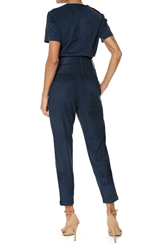 Calça do Conjunto Suede Azul DG76142 - DG76143 Le Lis Blanc