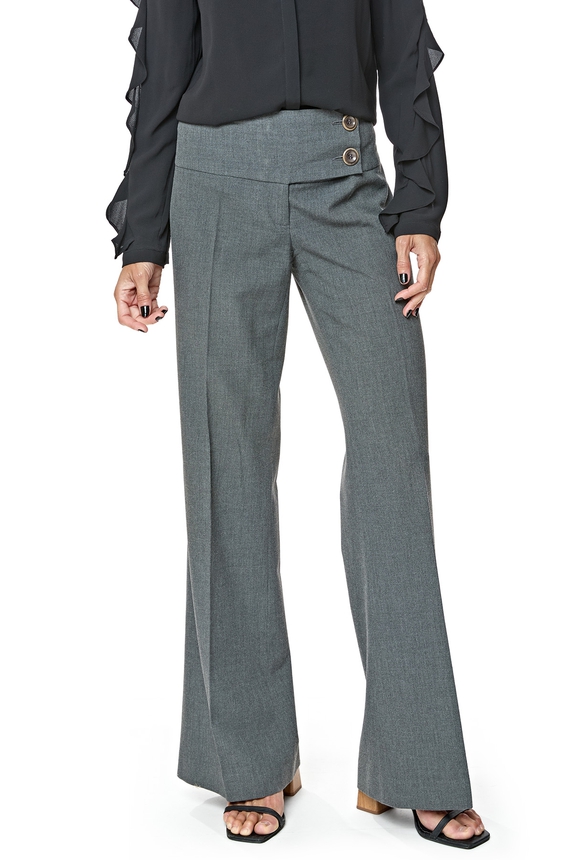 Calça Lã Cinza - DG76449 Zara