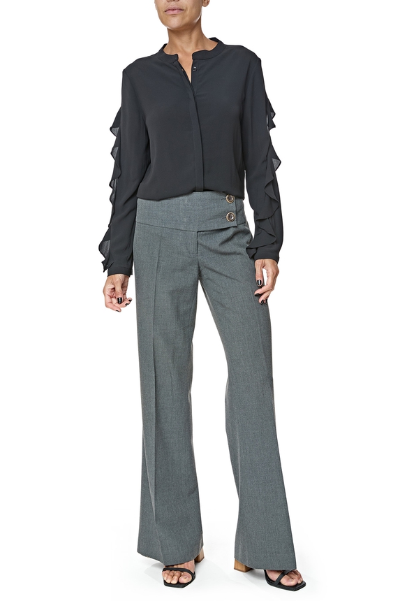 Calça Lã Cinza - DG76449 Zara