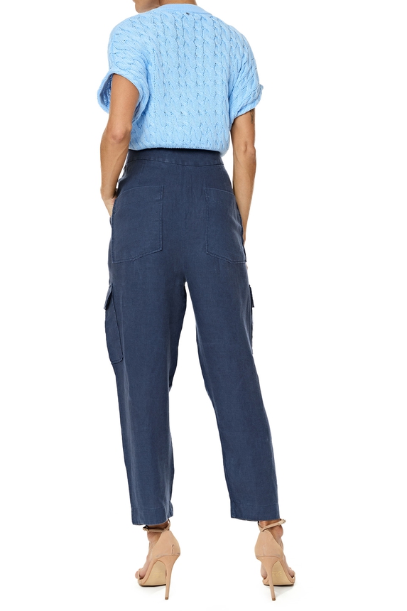 Calça Linho Azul - DG76112 Le Lis Blanc