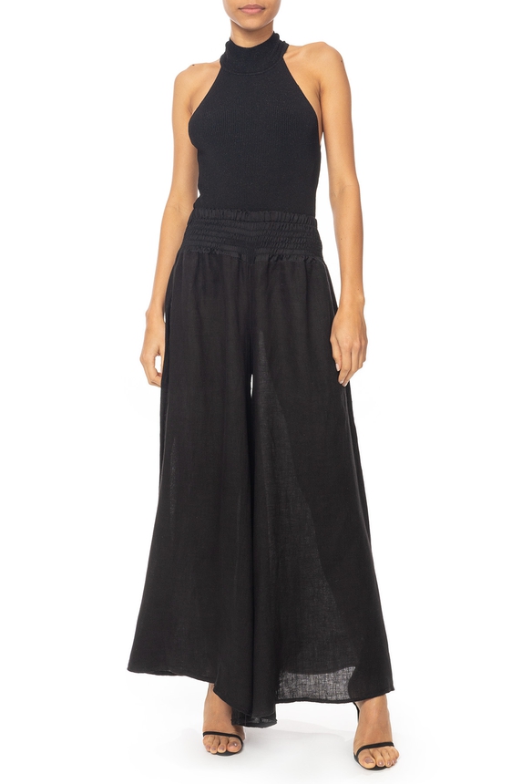 Calça Linho Preto - DG63506 Curadoria Dress & Go