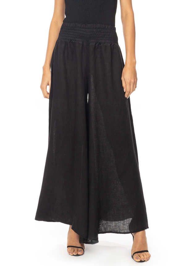 Calça Linho Preto - DG63506 Curadoria Dress & Go