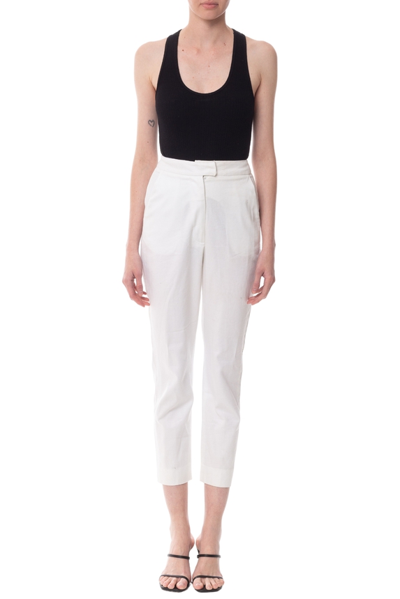 Calça Reta Algodão Branco - DG28812 Animale