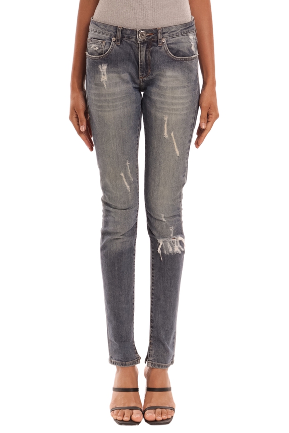 Calça Skinny Algodão Azul - DG32065 Animale