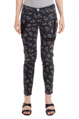 Calça Skinny Algodão Estampado