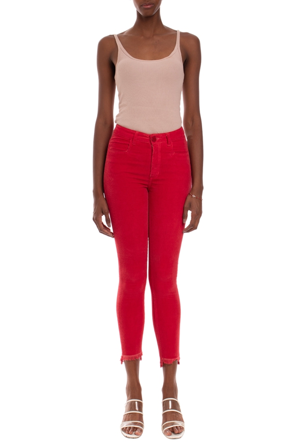 Calça Skinny Algodão Vermelho - DG28717 A. Brand