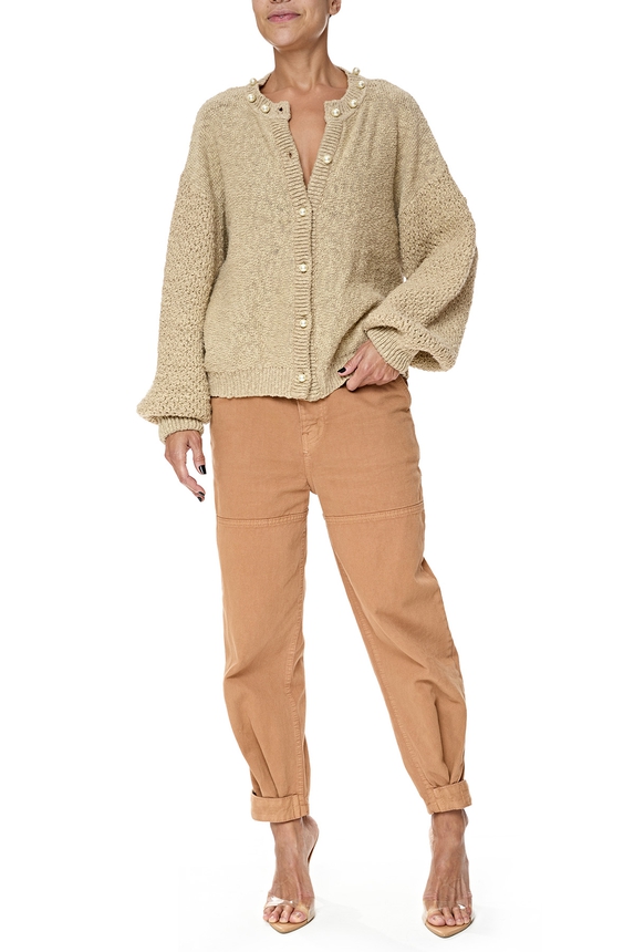 Cardigan Tricot Bege - DG76656 B/Yourself