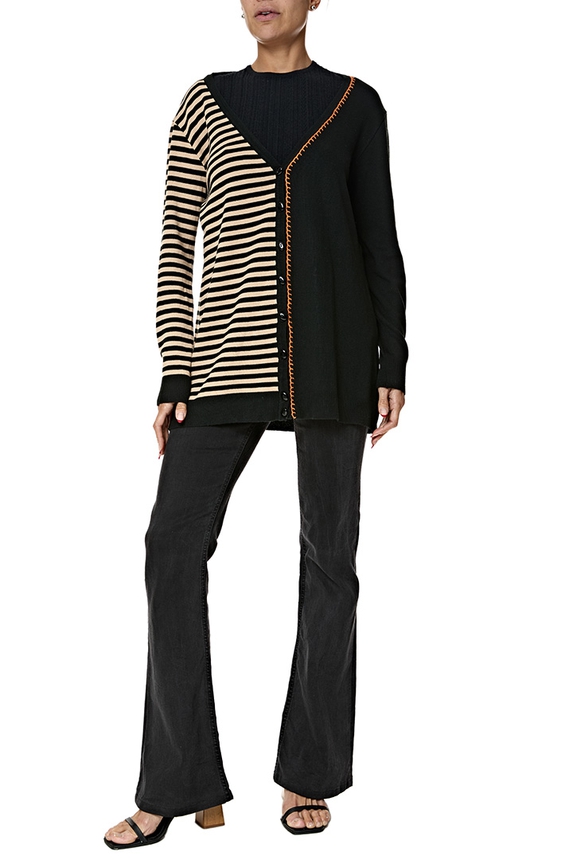 Cardigan Tricot Estampado - DG77066 A. Brand