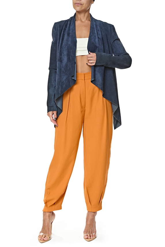 Casaco Couro Azul - DG76604 Le Lis Blanc