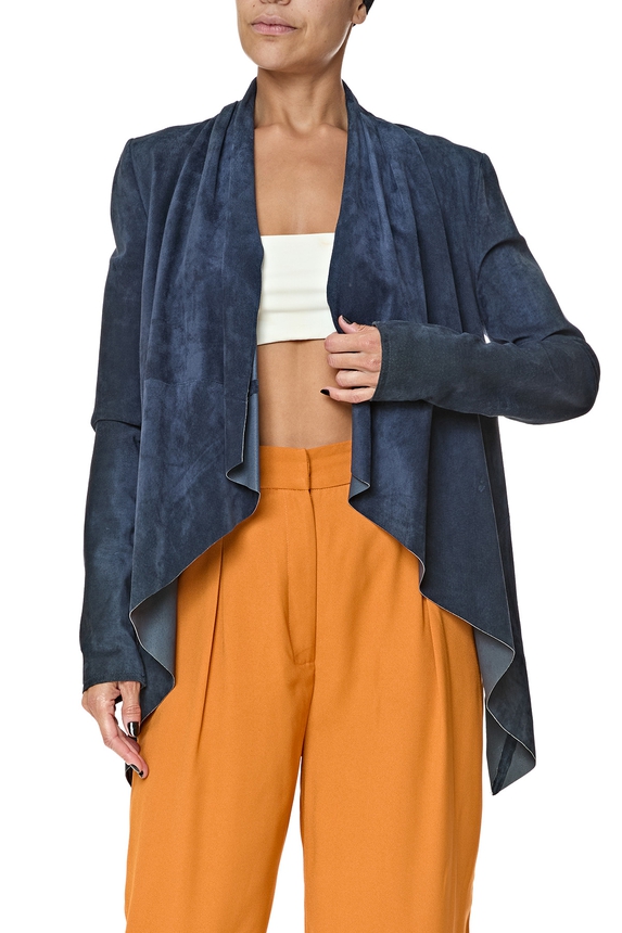 Casaco Couro Azul - DG76604 Le Lis Blanc