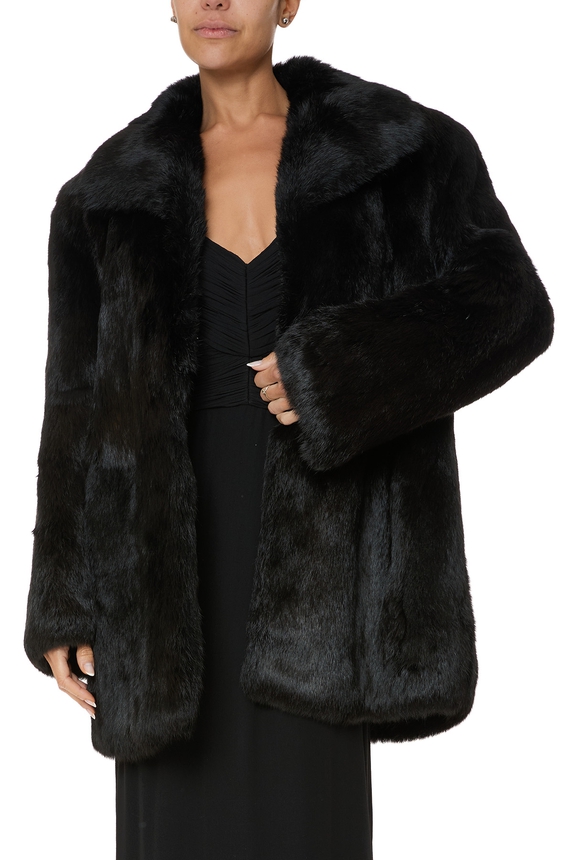Casaco Couro Preto - DG76059 Prime Collection