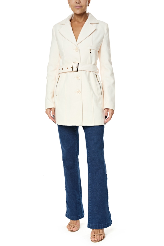 Casaco Lã Bege - DG76204 Mamô