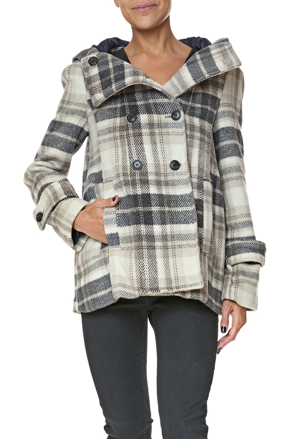 Casaco Lã Estampado - DG76461 Zara