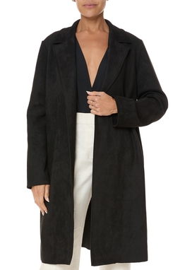 Casaco Suede Preto