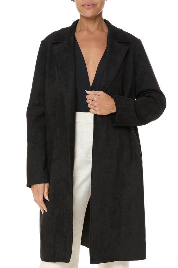Casaco Suede Preto - DG76044 Zara