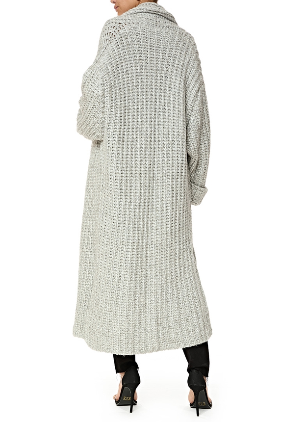 Casaco Tricot Cinza - DG76771 Anselmi