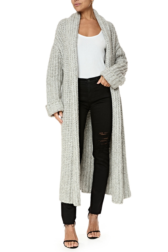 Casaco Tricot Cinza - DG76771 Anselmi