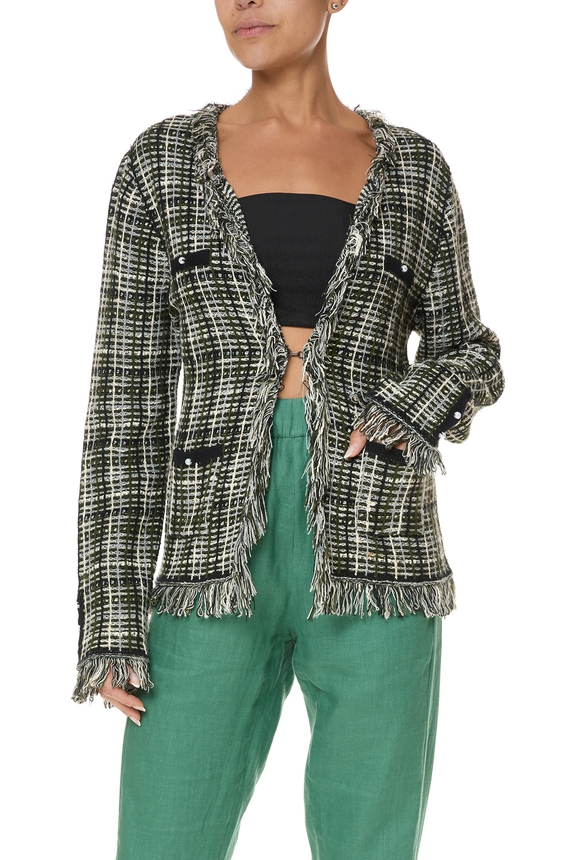 Casaco Tweed Estampado - DG76032 Costume