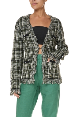 Casaco Tweed Estampado