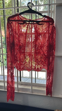 Casaqueto Tule Vermelho