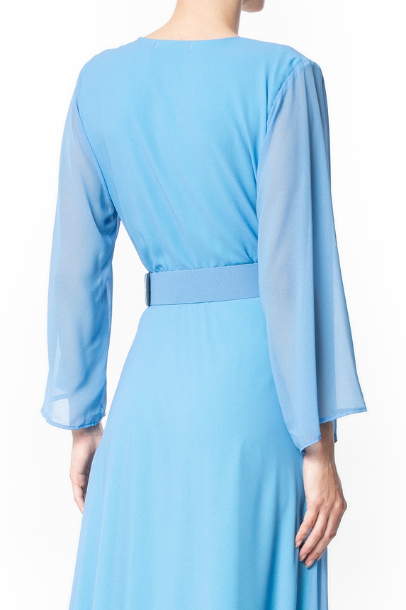 Cinto Crepe Azul - DG50343 Curadoria Dress & Go