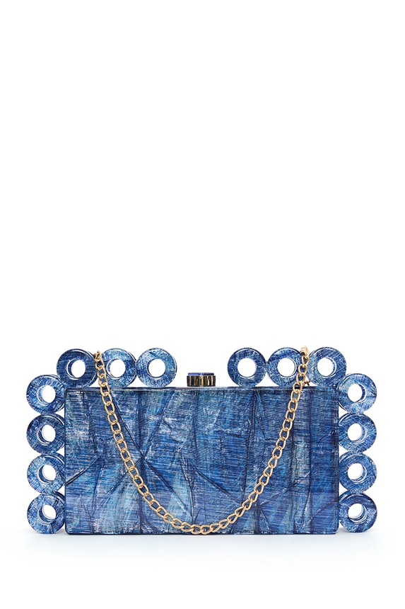 Clutch Acrílico Azul - DG55131 Curadoria Dress & Go