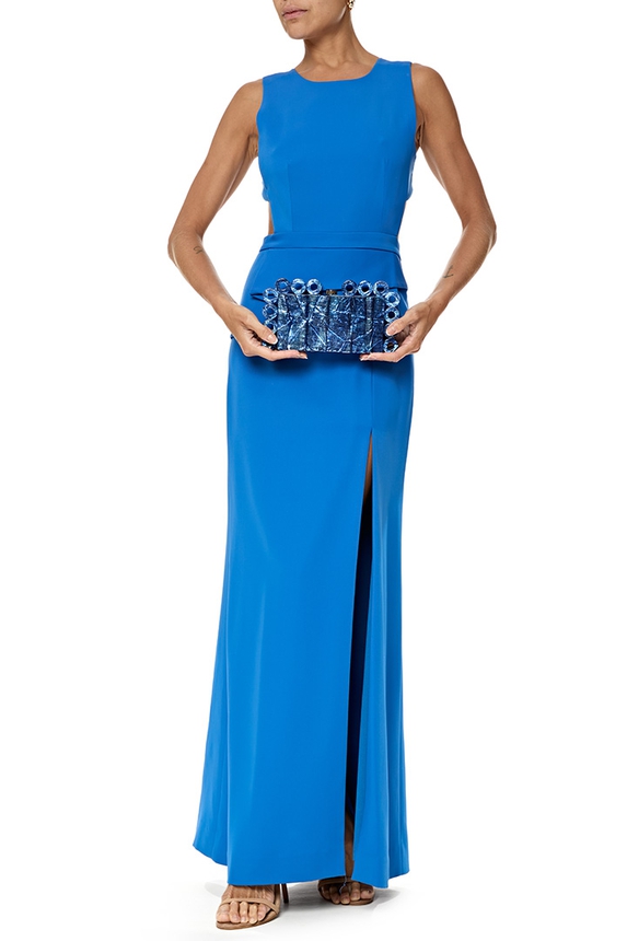 Clutch Acrílico Azul - DG55131 Curadoria Dress & Go