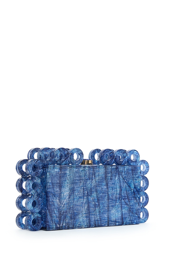Clutch Acrílico Azul - DG55131 Curadoria Dress & Go